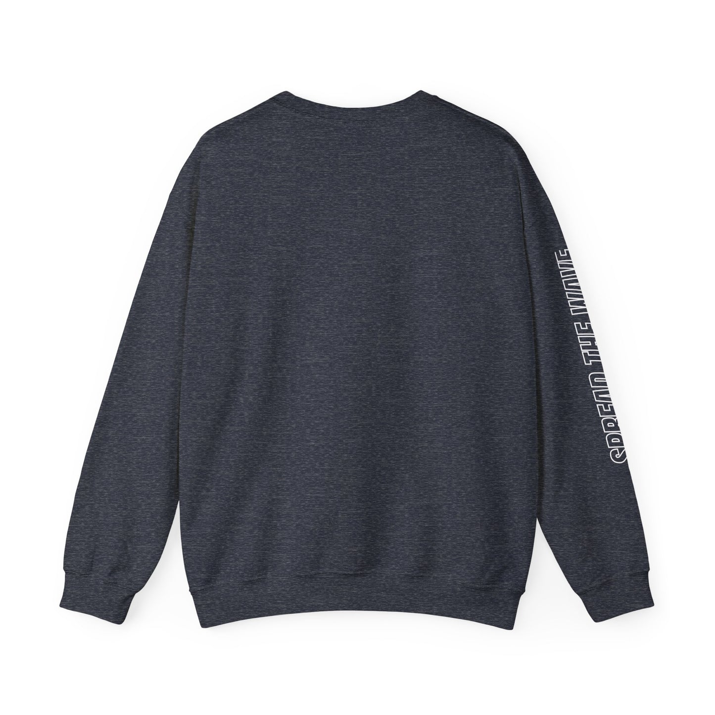 Spread The Wave Sleeve Unisex Crewneck Sweatshirt