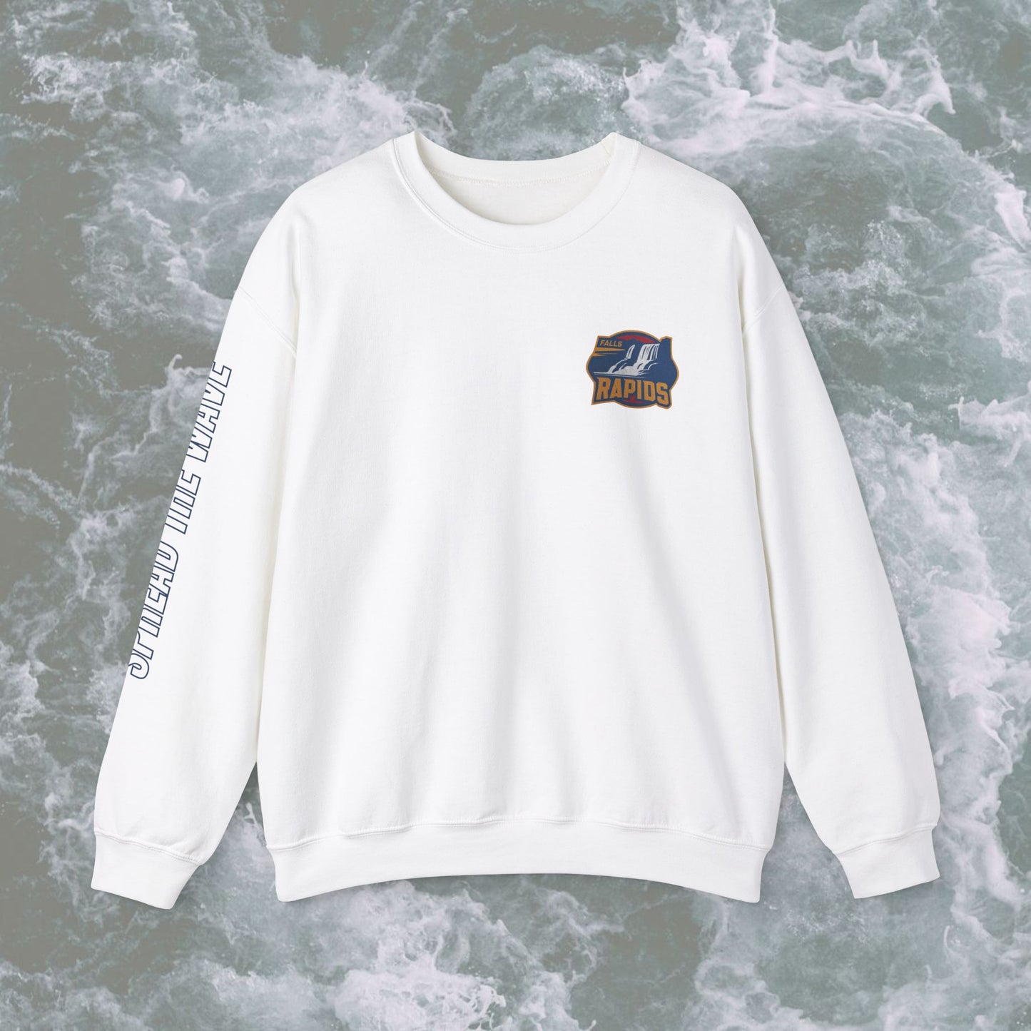 Spread The Wave Sleeve Unisex Crewneck Sweatshirt