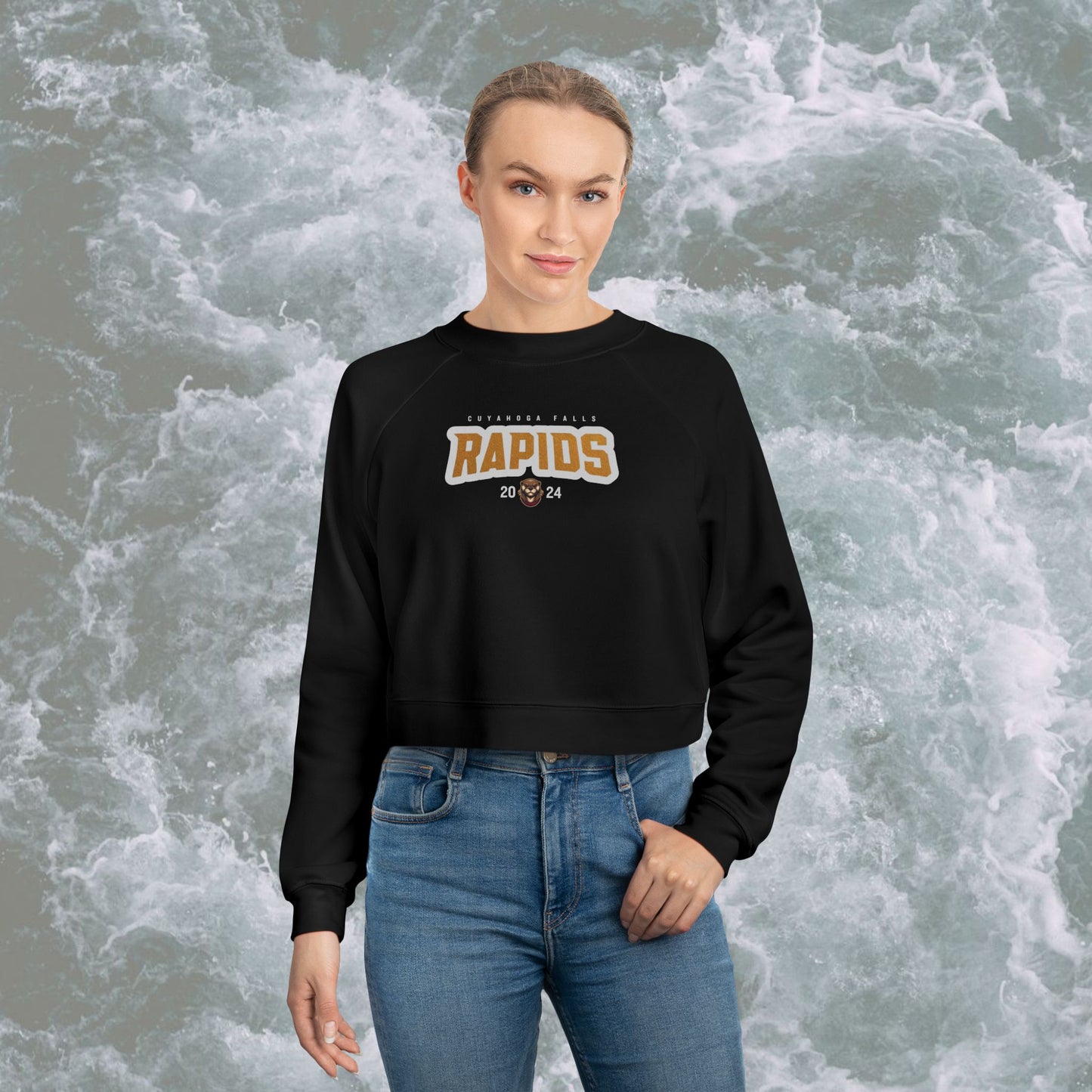 Rapids Women's Cropped Fleece Pullover Sweatshirt